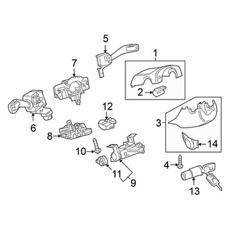 Volkswagen OE - Steering Column - Shroud, Switches & Levers