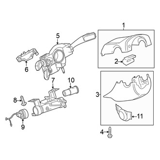 Volkswagen OE - Steering Column - Shroud, Switches & Levers