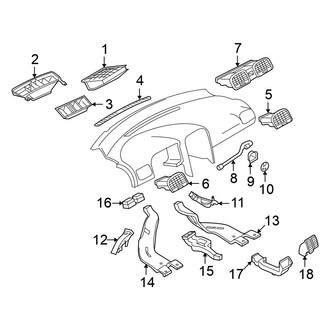 Volkswagen OE - Instrument Panel - Ducts