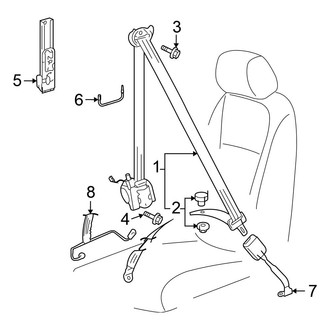 Volkswagen OE - Restraint Systems - Front Seat Belts