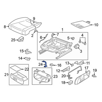 Volkswagen OE - Left Seat Storage Drawer Bracket
