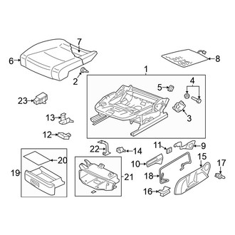 Volkswagen OE - Seats & Tracks - Front Seat Components (Seat Cushion Components), (4 Doors)