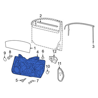 Volkswagen OE - Front Right Door Panel Carrier
