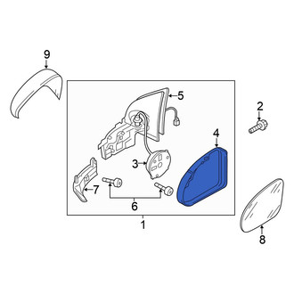 Volkswagen OE - Front Left Door Mirror Housing