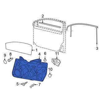 Volkswagen OE - Front Right Door Panel Carrier
