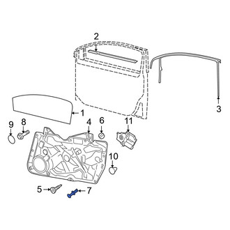 Volkswagen OE - Door Panel Carrier Rivet
