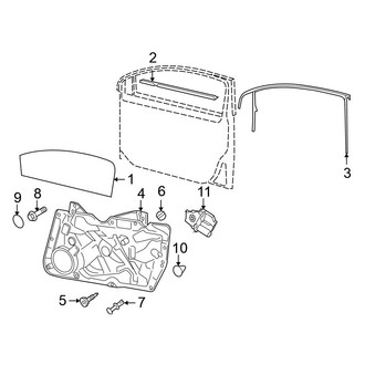 Volkswagen OE - Front Door - Glass & Hardware (4 Doors)