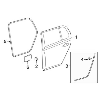 Volkswagen OE - Rear Door - Door & Components (4 Doors)