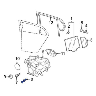Volkswagen OE - Door Panel Carrier Rivet