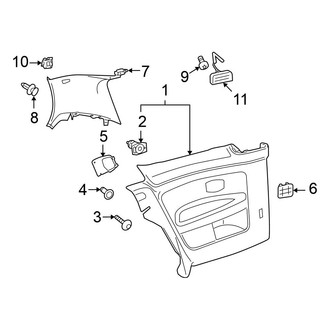 Volkswagen OE - Quarter Panel - Interior Trim (Base 2 Doors)