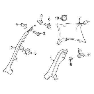 Volkswagen OE - Quarter Panel - Interior Trim (4 Doors)