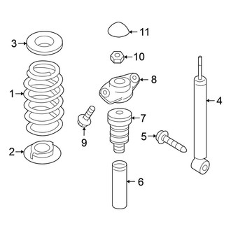 Volkswagen OE - Rear Suspension - Shocks & Components