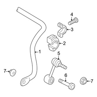 Volkswagen OE - Rear Suspension - Stabilizer Bar & Components