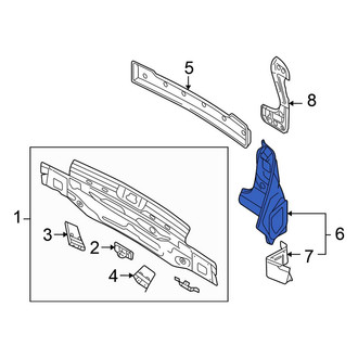 Volkswagen OE - Rear Left Tail Light Pocket