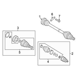 Volkswagen OE - Rear Suspension - Drive Axles