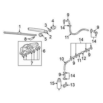 Volkswagen OE - Lift Gate - Wiper & Washer Components