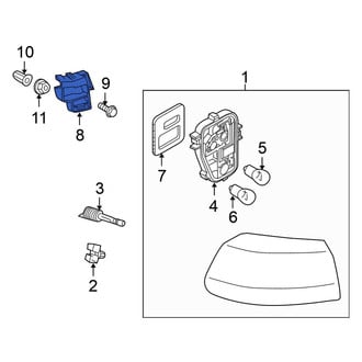 Volkswagen OE - Rear Left Bumper Guide Bracket