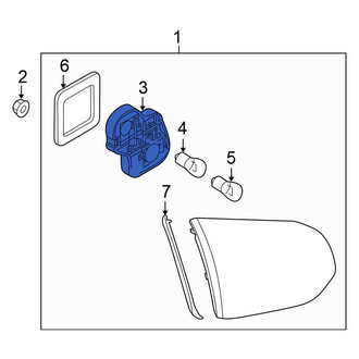 Volkswagen OE - Rear Right Back Up Light Socket