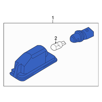 Volkswagen OE - Rear License Plate Light Assembly