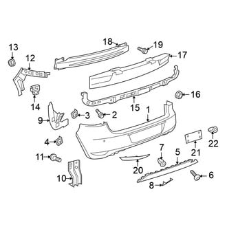 Volkswagen OE - Rear Bumper - Bumper & Components