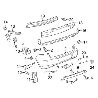 Volkswagen OE - Rear Bumper - Bumper & Components