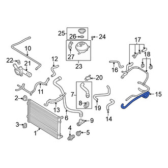 Volkswagen OE - Engine Coolant Bypass Hose