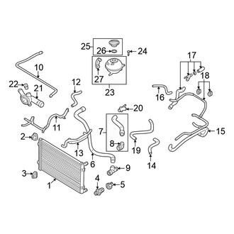 Volkswagen OE - Cooling - Radiator & Components (Gas)