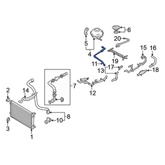 Volkswagen OE - Engine Coolant Overflow Hose