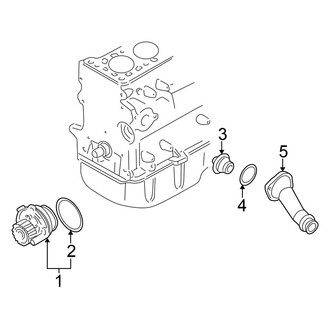Volkswagen OE - Cooling - Water Pump (GL / GLS 1.9L)