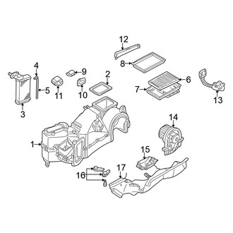 Volkswagen OE - Air Conditioner & Heater - Evaporator & Heater Components (Manual Regulation)
