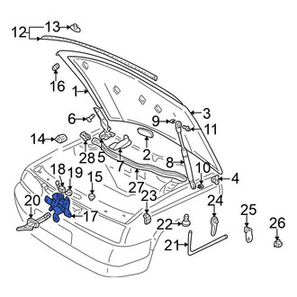 Volkswagen OE - Front Hood Lock