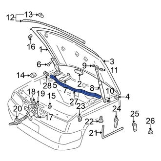 Volkswagen OE - Front Rearward Hood Seal