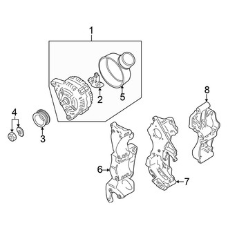 Volkswagen OE - Electrical - Alternator (GL / GLS)