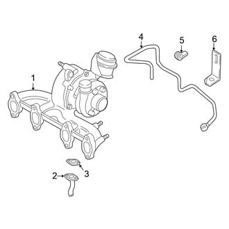 Volkswagen OE - Engine / Transaxle - Turbocharger & Components (GL / GLS 1.9L)