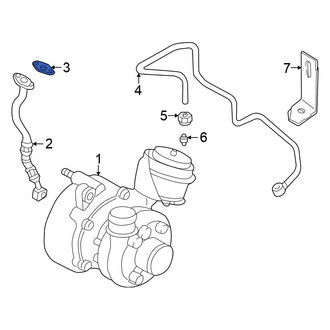 Volkswagen OE - Turbocharger Oil Line O-Ring