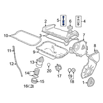 Volkswagen OE - Inner Engine Valve Cover Bolt