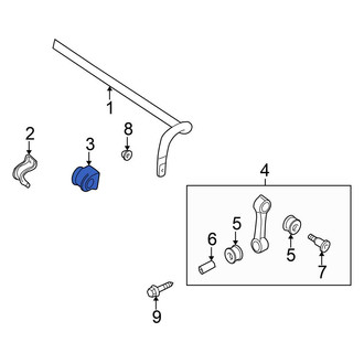 Volkswagen OE - Front Suspension Stabilizer Bar Bushing