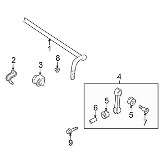 Volkswagen OE - Front Suspension - Stabilizer Bar & Components (GL / GLS)
