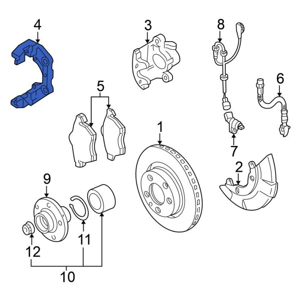 Disc Brake Caliper Bracket