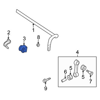 Volkswagen OE - Front Suspension Stabilizer Bar Bushing