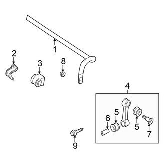 Volkswagen OE - Front Suspension - Stabilizer Bar & Components (GLS 1.8L)