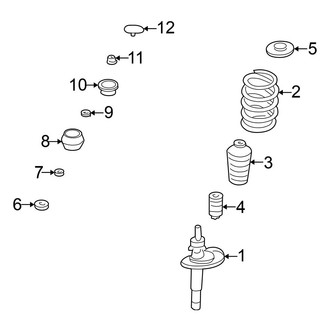 2002 Volkswagen Golf GTI OEM Suspension Parts Shocks, Struts — CARiD
