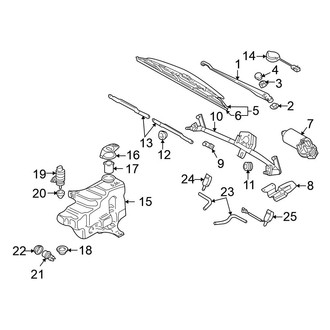 Volkswagen OE - Windshield - Wiper & Washer Components
