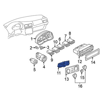 Volkswagen OE - HVAC Temperature Control Panel