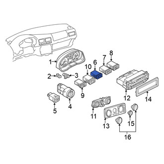 Volkswagen OE - Hazard Warning Switch