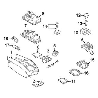Volkswagen OE - Front Console (GL / GLS 4 Doors)