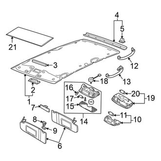Volkswagen OE - Roof - Interior Trim (GL / GLS 4 Doors)