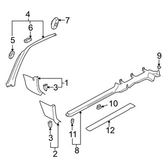 Volkswagen OE - Pillars, Rocker & Floor - Interior Trim