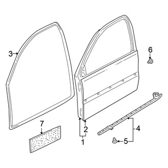 Volkswagen OE - Door & Components (Brazil Built), (GL / GLS 4 Doors)
