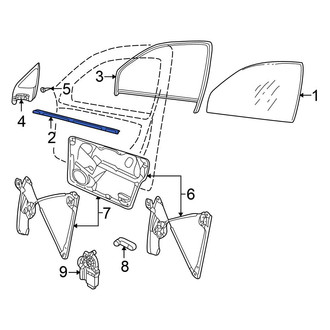Volkswagen Golf GTI OEM Window Parts Visors, Regulators — CARiD